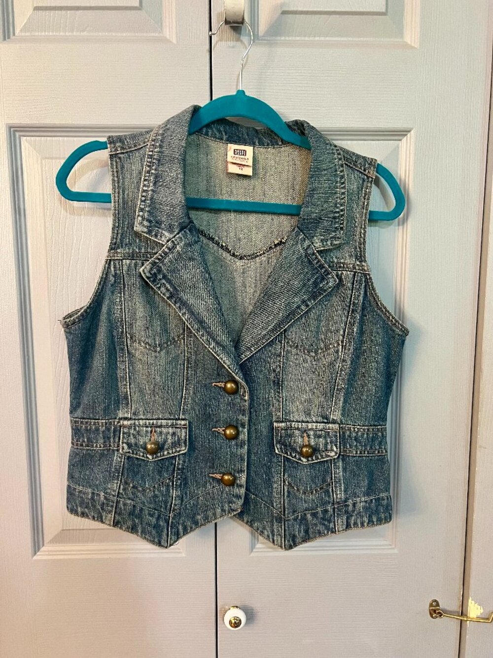 Blue Jean Denim Vest by Faded Glory